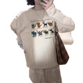 Chic Cotton Long Sleeve T-Shirt for Women,Casual Streetwear Style