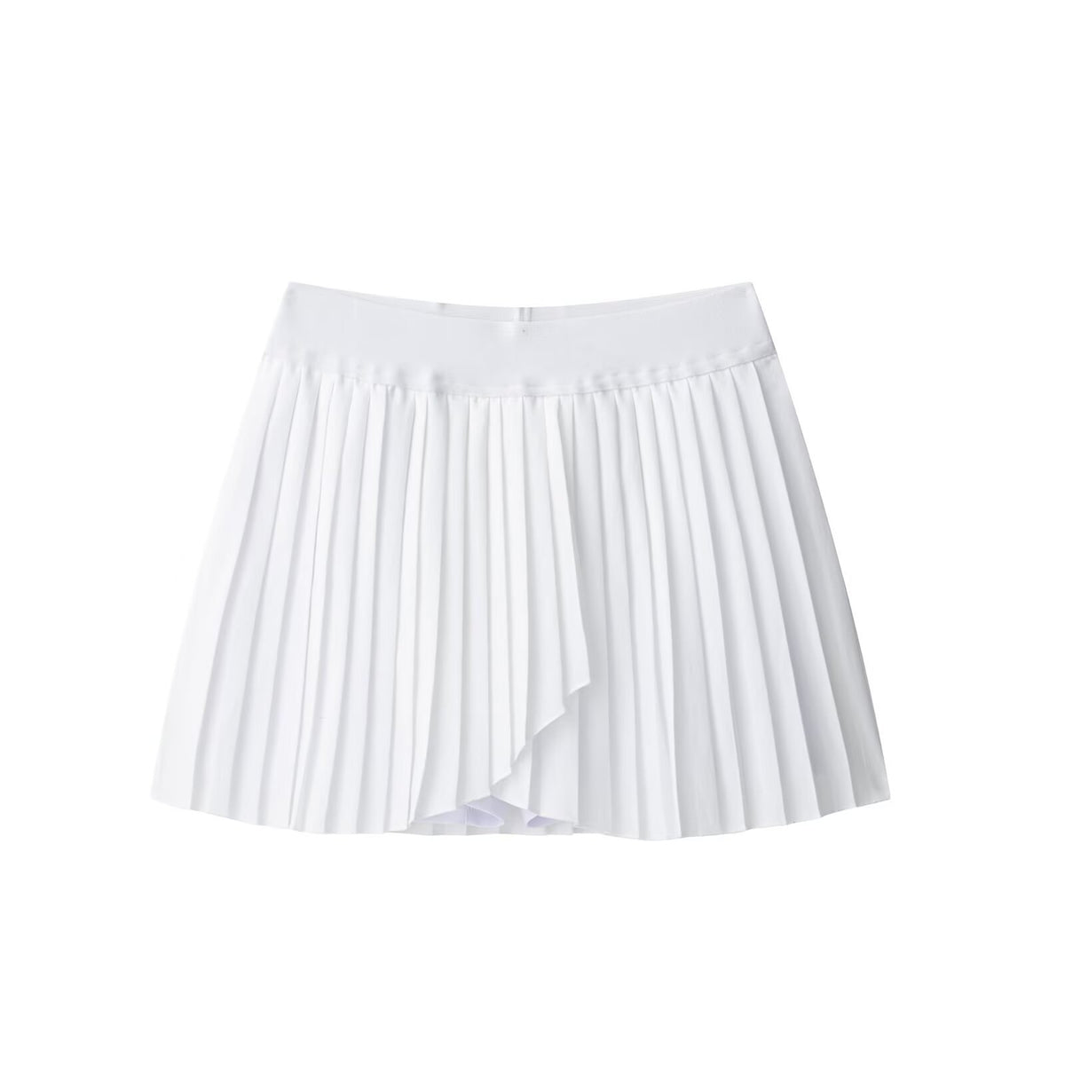Temperament pleated skirt white A-line short skirt half skirt for women