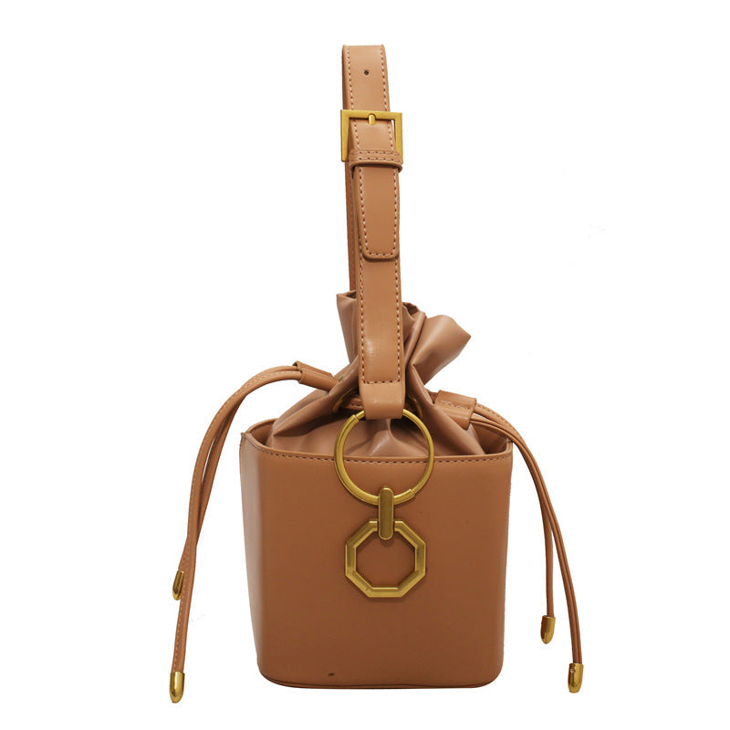Mini Drawstring Bucket Bag