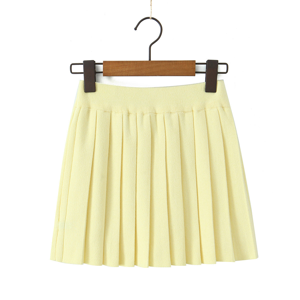 Pleated Skirt Knitted Skirt