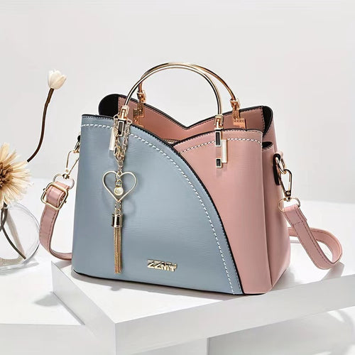Colour-Block Crossbody Handbag