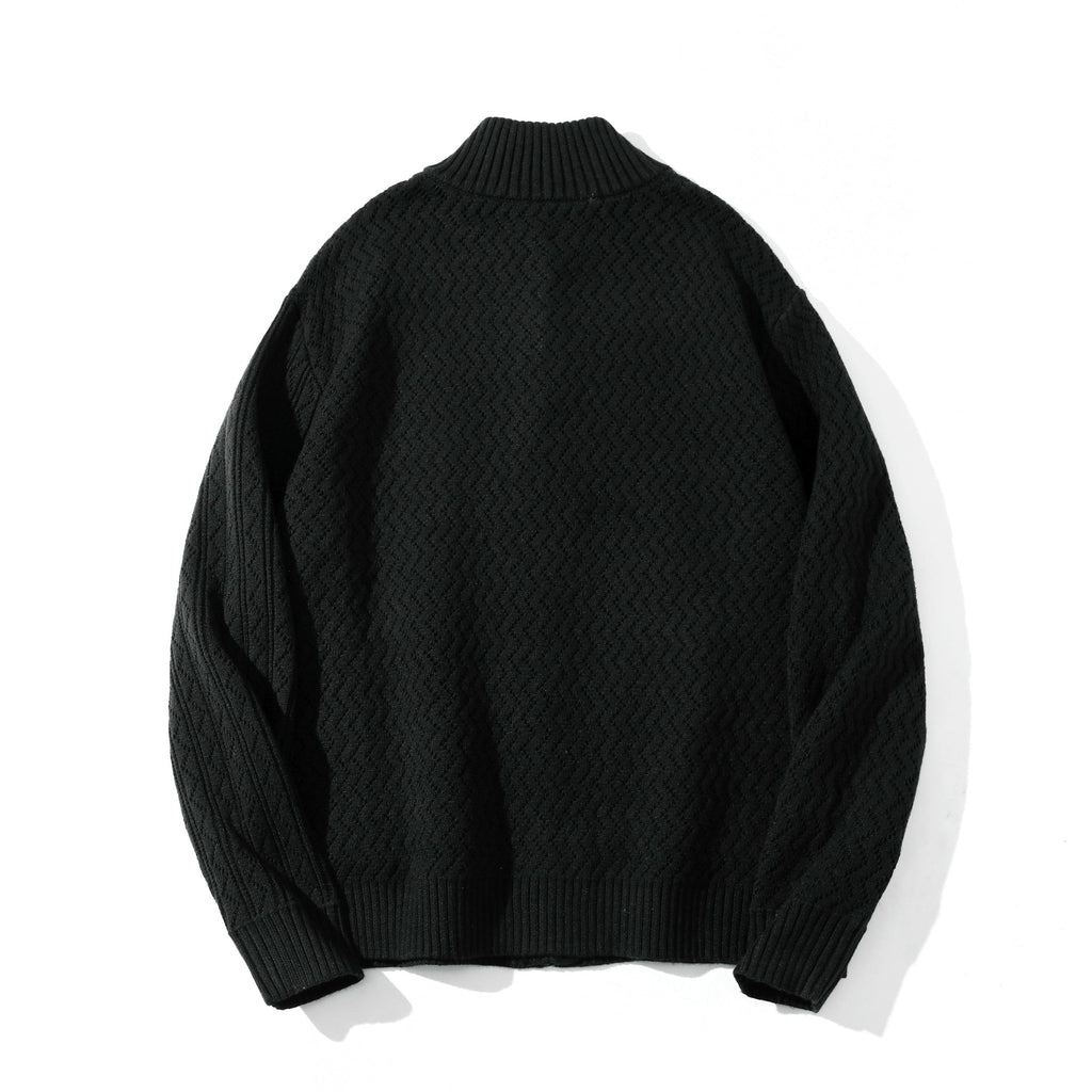 Tall Oversized Jacquard Knit Sweater