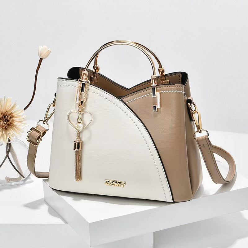 Colour-Block Crossbody Handbag