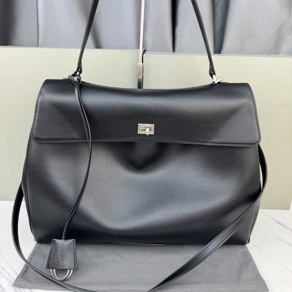 Genuine Leather Underarm Shoulder Bag