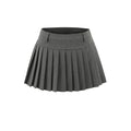 Splicing pleated skirt and half skirt