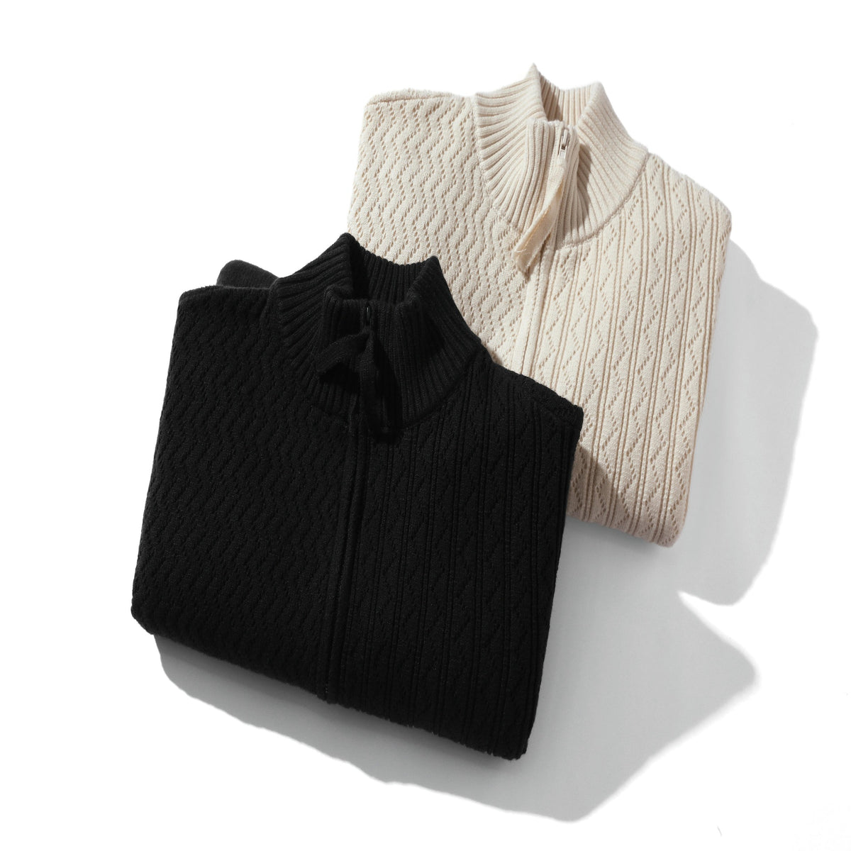 Tall Oversized Jacquard Knit Sweater