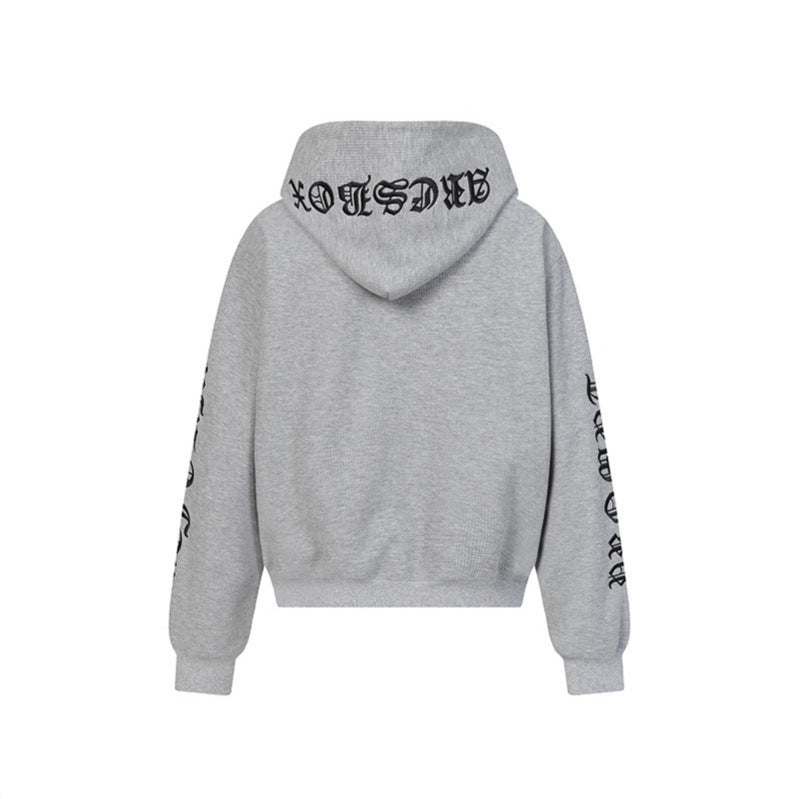 Front Sweatshirt Unisex Casual Gothic Streetwear Jacket