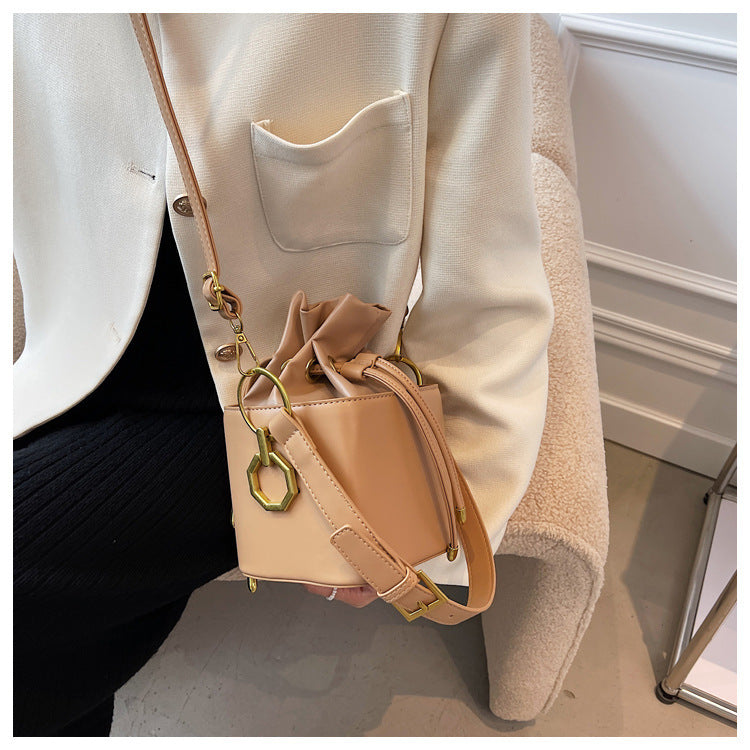 Mini Drawstring Bucket Bag
