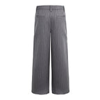 Relaxed Straight-Leg Pleated Trousers