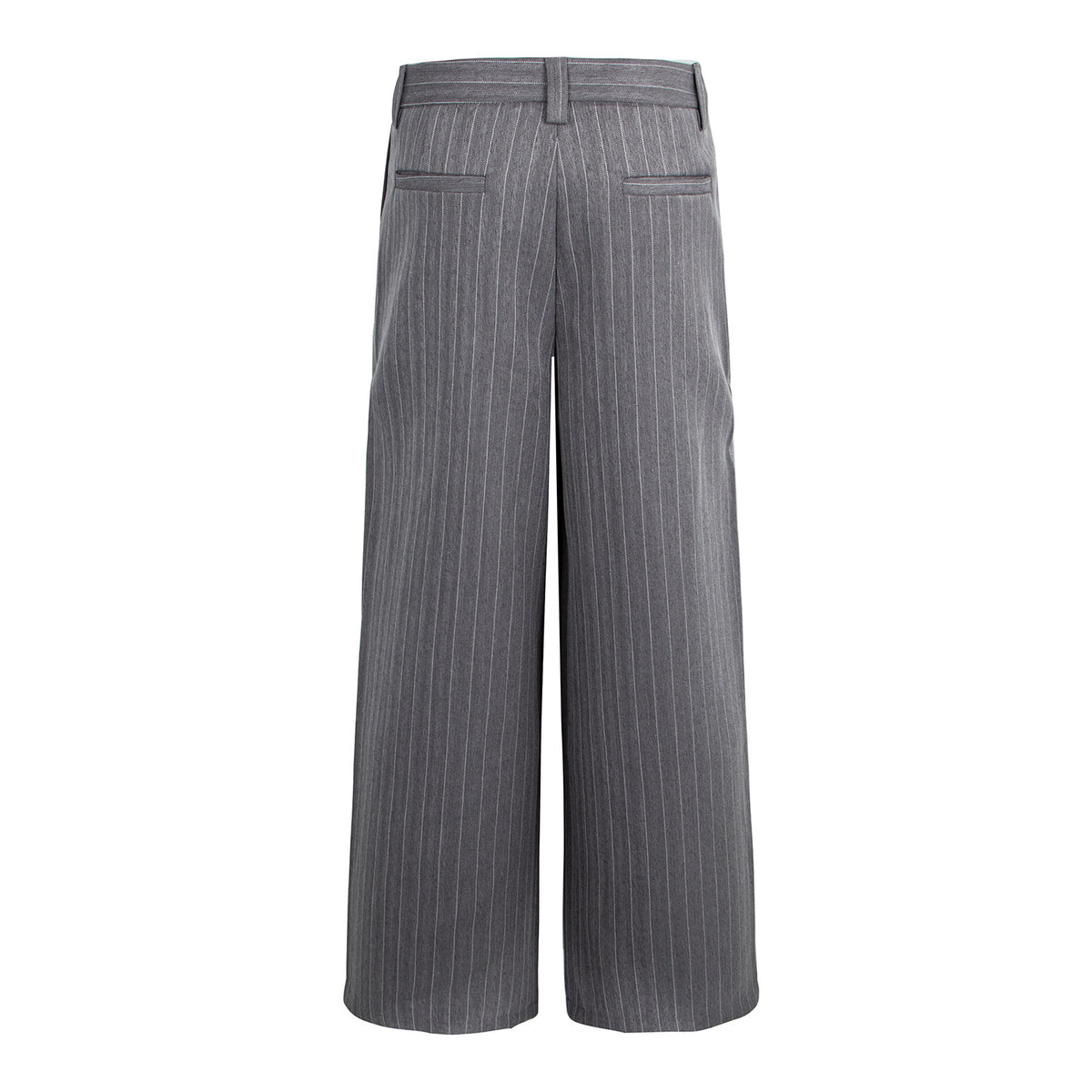 Relaxed Straight-Leg Pleated Trousers