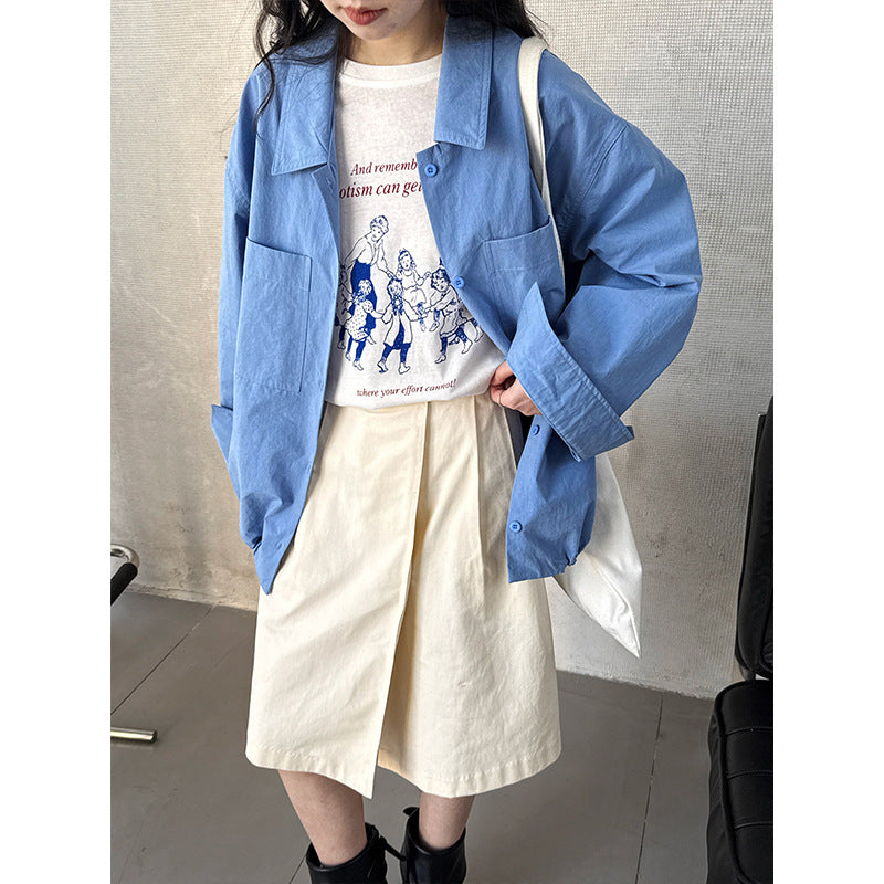 Women's Cotton A-Line Midi Skirt