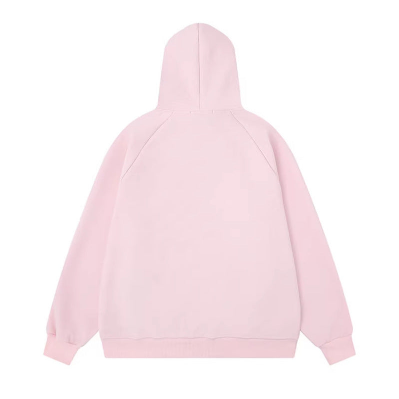 Hooded Pocket Sweatshirt Unisex Casual Loose Streetwear Hoodie Top