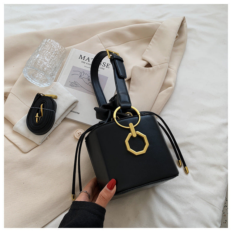 Mini Drawstring Bucket Bag