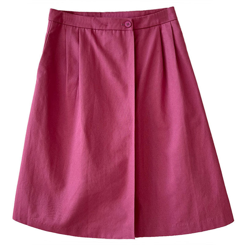 Women's Cotton A-Line Midi Skirt