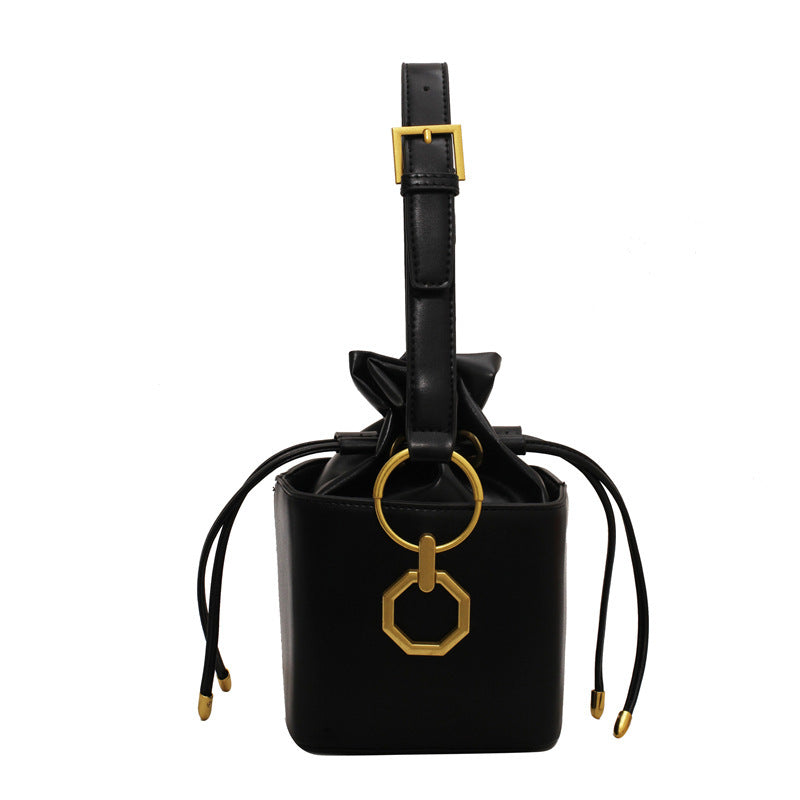 Mini Drawstring Bucket Bag