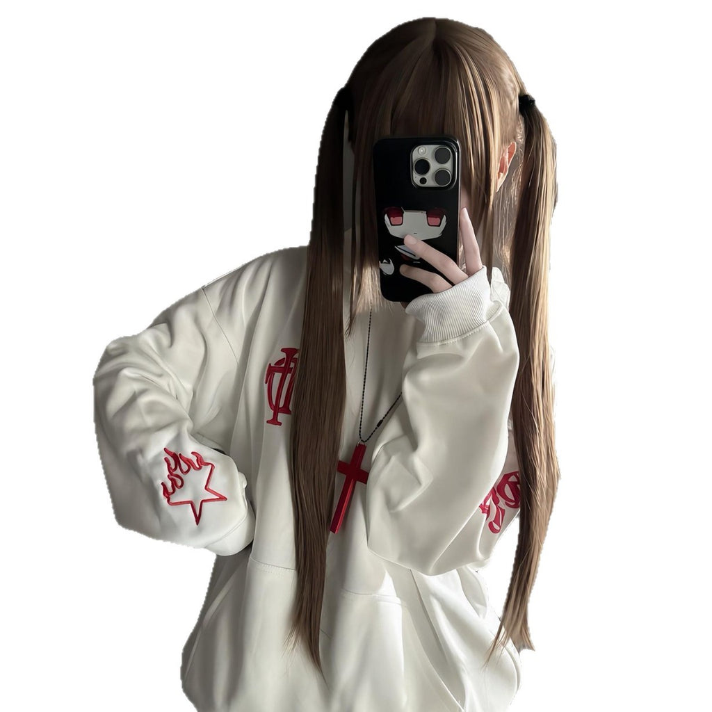 Streetwear Hoodie Unisex  Thick Fleece Versatile Design Top
