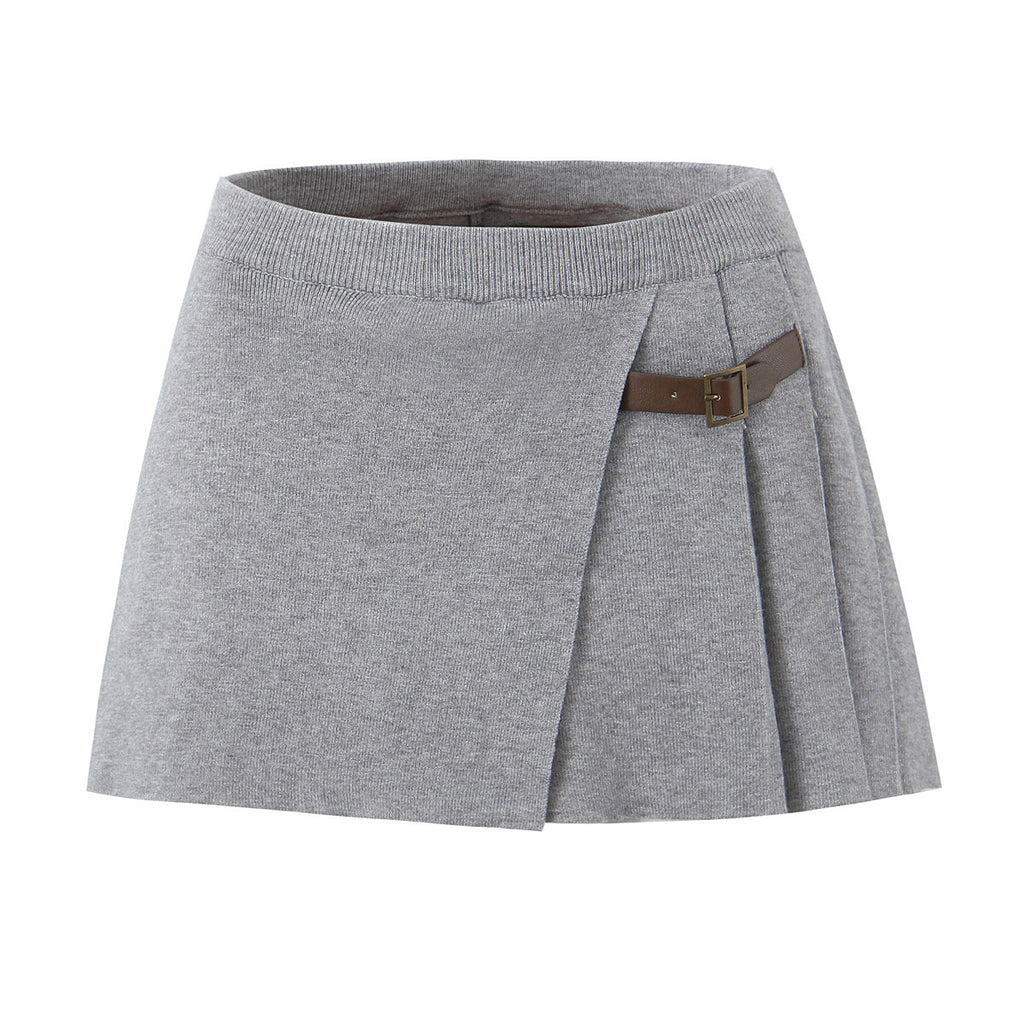 Knitted skirt half skirt