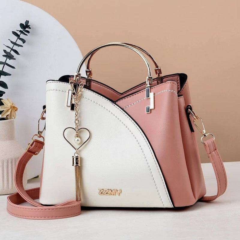Colour-Block Crossbody Handbag