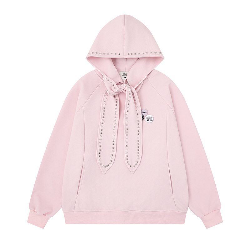 Hooded Pocket Sweatshirt Unisex Casual Loose Streetwear Hoodie Top