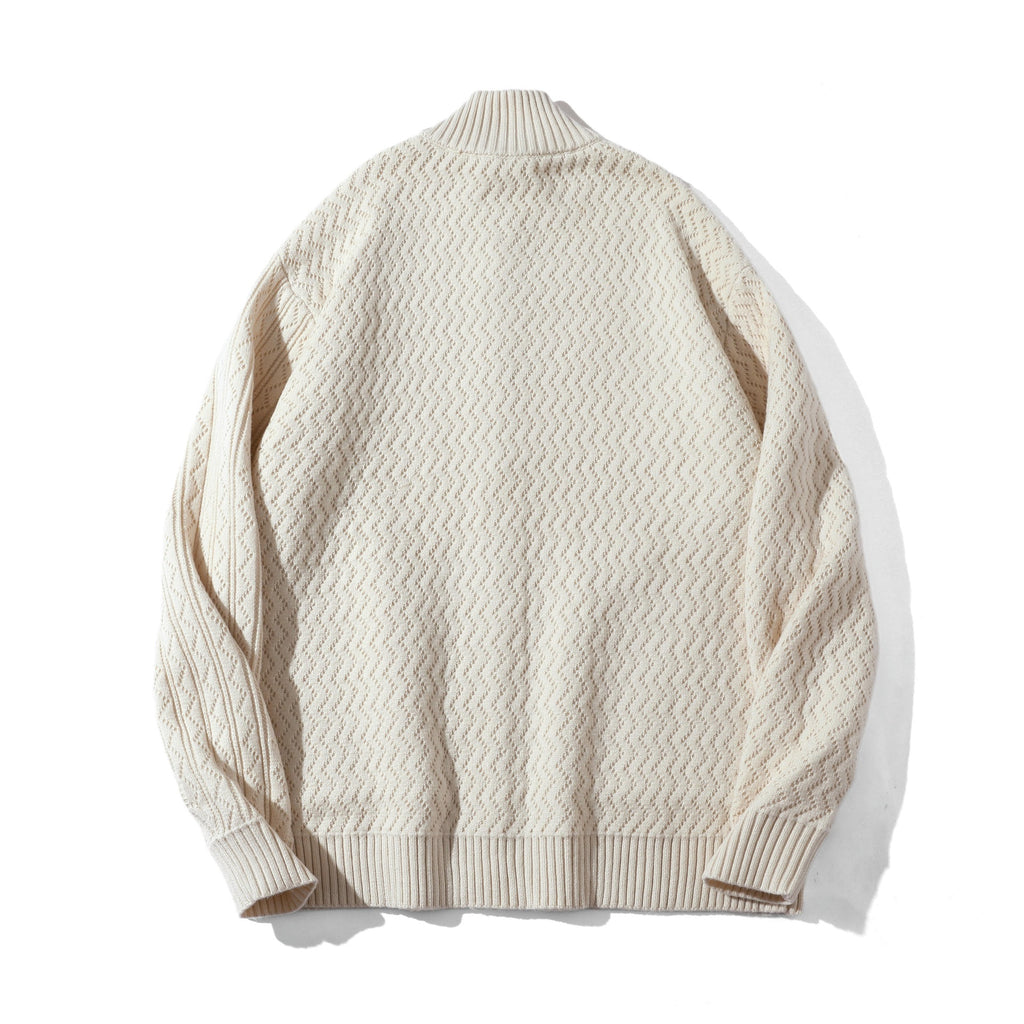 Tall Oversized Jacquard Knit Sweater