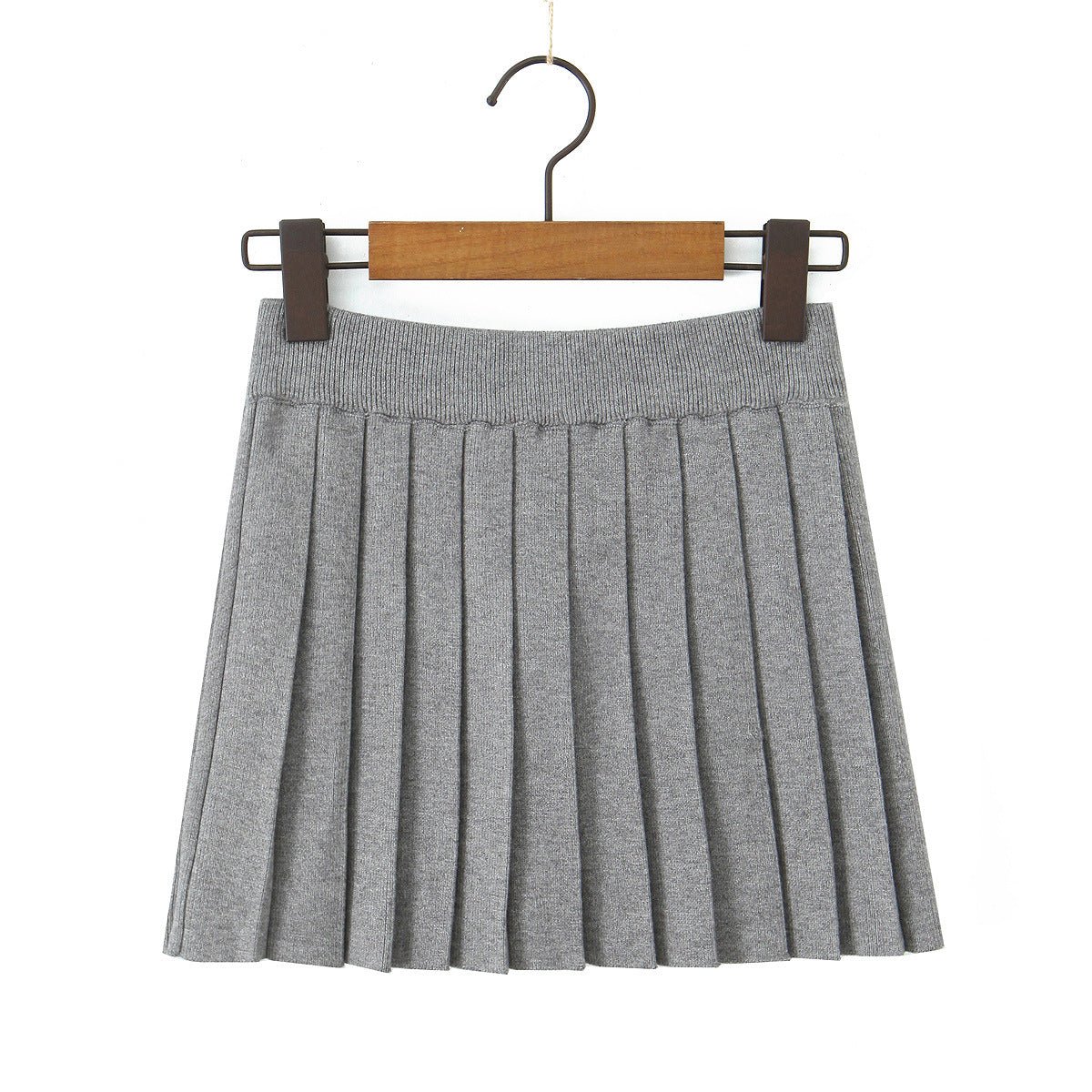 Pleated Skirt Knitted Skirt