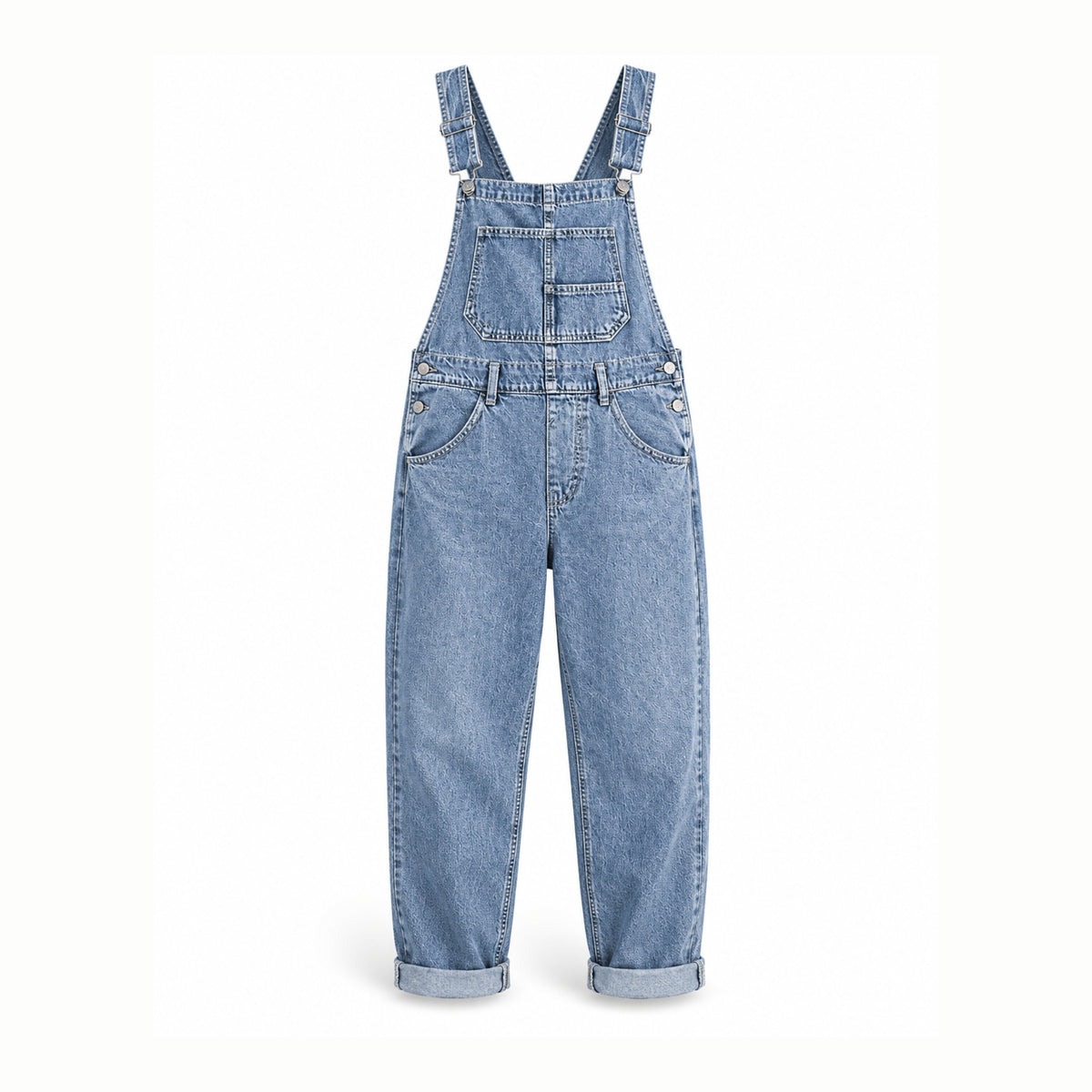 Women’s Washed Denim Dungarees Street Heir UK