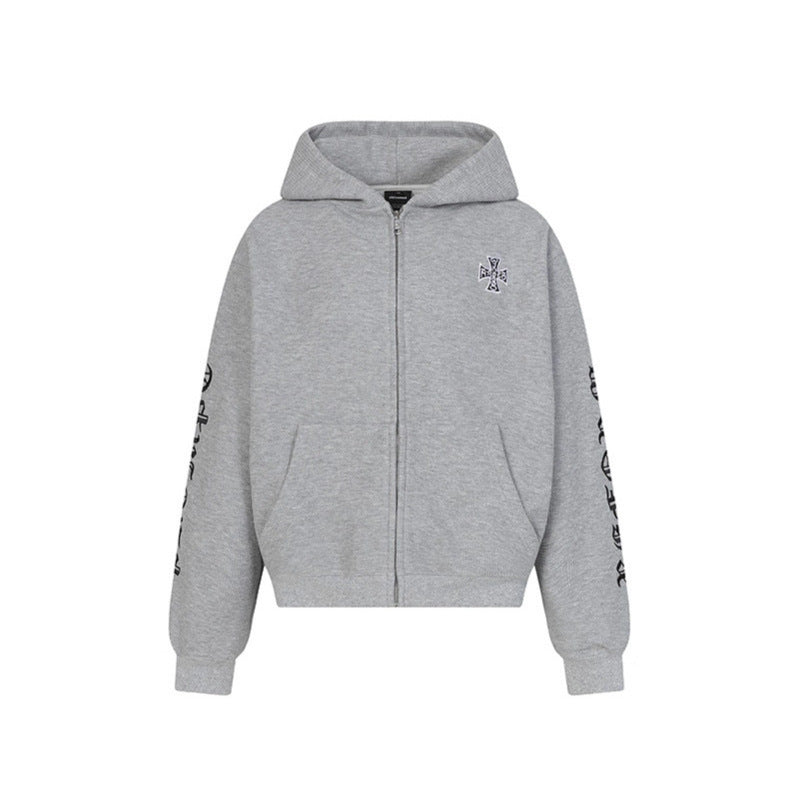 Front Sweatshirt Unisex Casual Gothic Streetwear Jacket