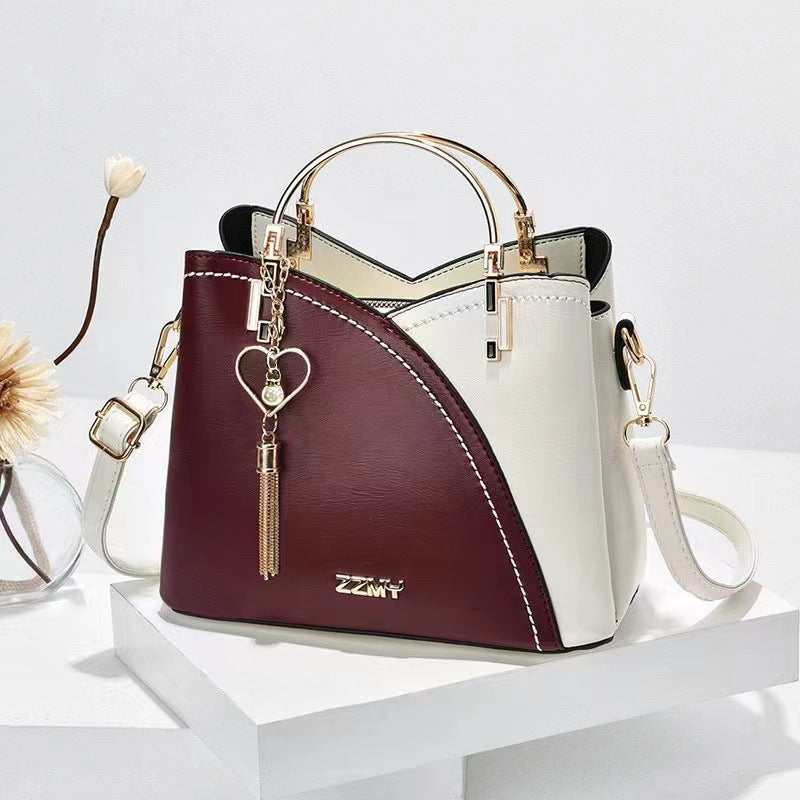 Colour-Block Crossbody Handbag
