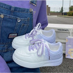 Colourful Lace-Up Tennis Trainers
