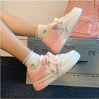 Colourful Lace-Up Tennis Trainers