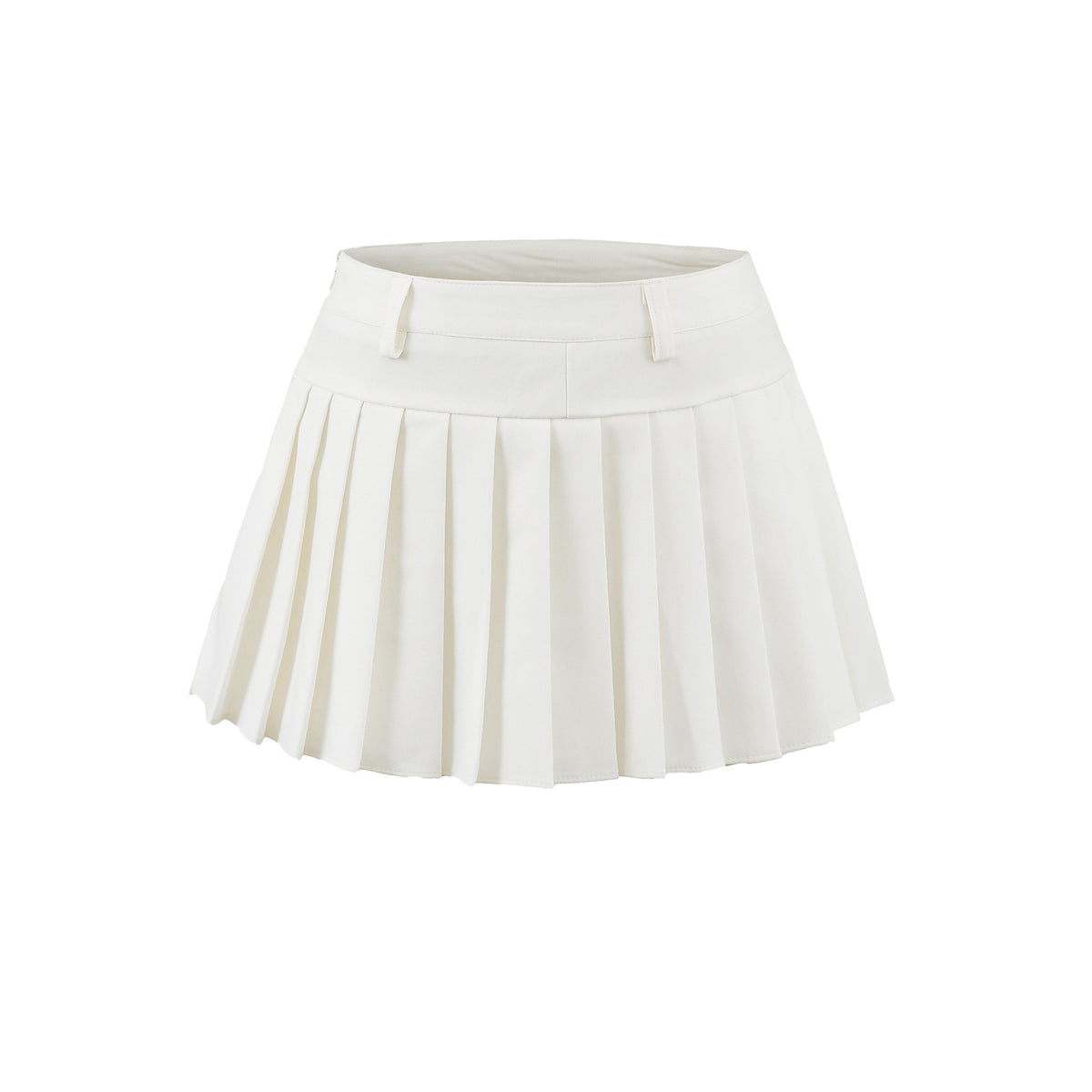 Splicing pleated skirt and half skirt
