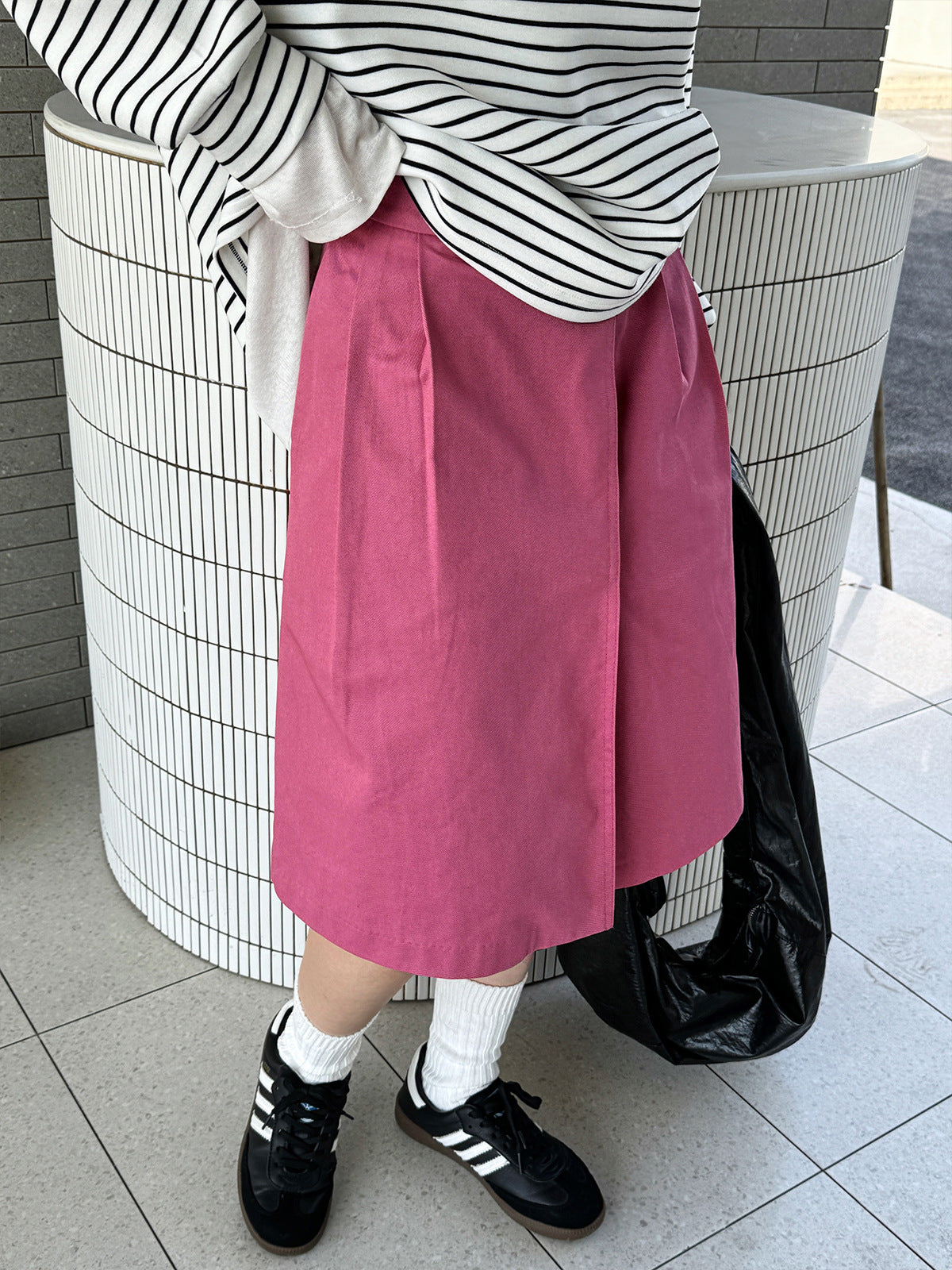 Women's Cotton A-Line Midi Skirt