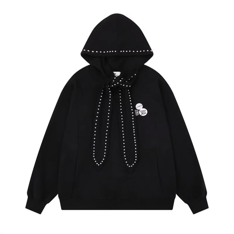 Hooded Pocket Sweatshirt Unisex Casual Loose Streetwear Hoodie Top