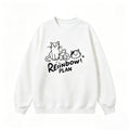 Streetwear Cartoon Cat Print Loose Fit Unisex Hoodie
