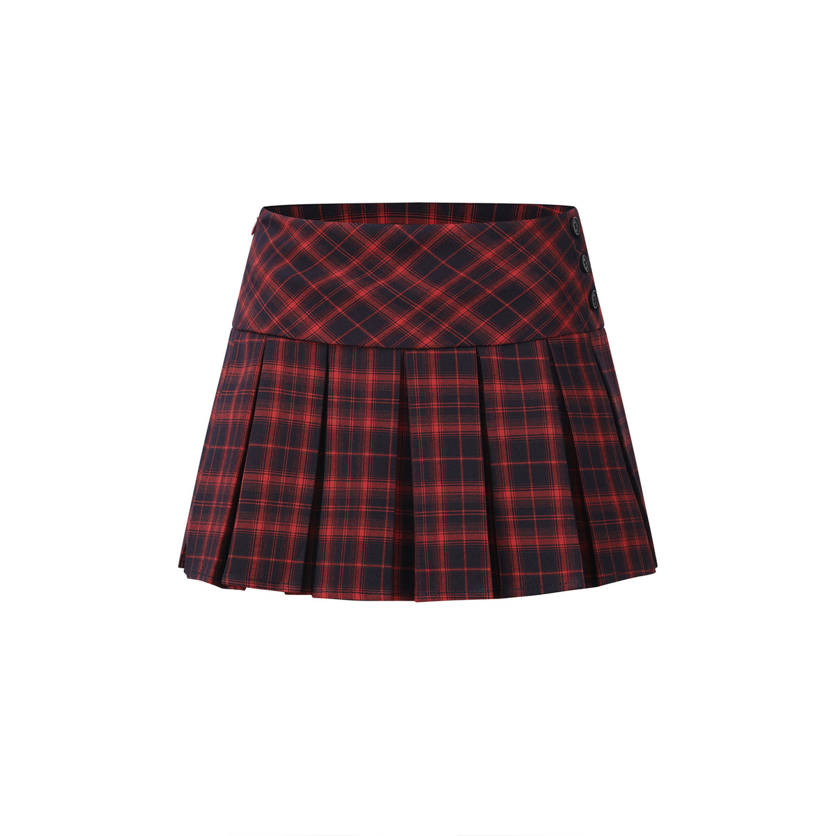 short Skirt Vintage Patchwork Mini Skirt with Lining, Short Skirt for Wholesale